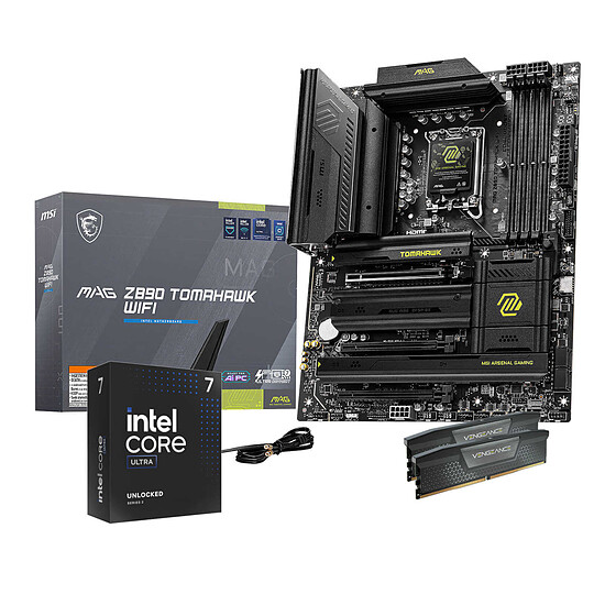 Kit upgrade PC Intel Core Ultra 7 265K + MSI Z890 TOMAHAWK + 32 Go
