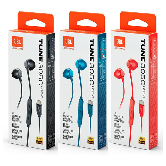 Casque Audio JBL Tune 305C USB-C Noir - Autre vue