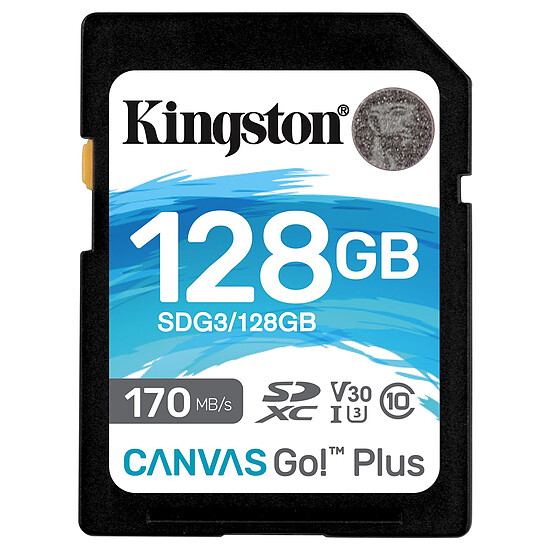 Carte mémoire Kingston SD Plus Canvas Go! SDG3 - 128GB