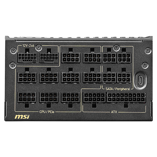 Alimentation PC MSI MEG Ai1600T PCIE5 - Autre vue