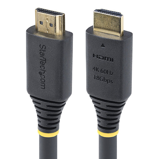 Câble HDMI StarTech.com Câble HDMI 2.0 Certifié Premium haut débit 18Gbps 4K 60Hz - 4 m - Autre vue
