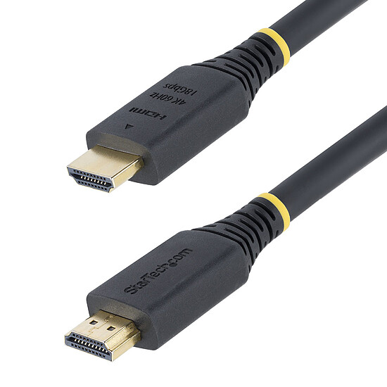 Câble HDMI StarTech.com Câble HDMI 2.0 Certifié Premium haut débit 18Gbps 4K 60Hz - 4 m - Autre vue