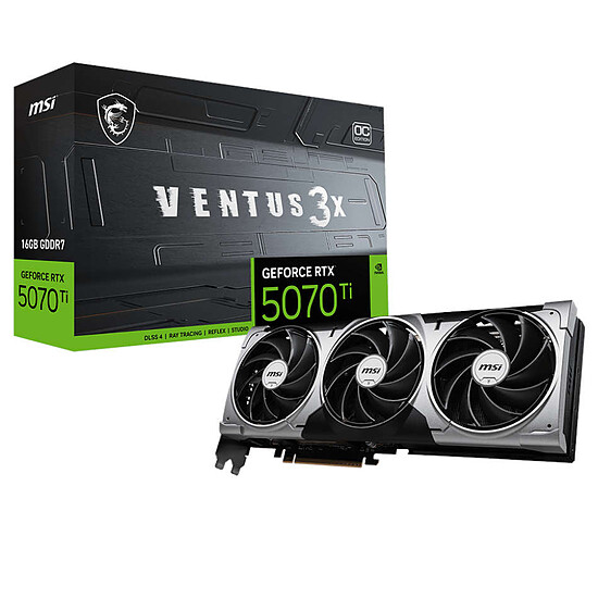Carte graphique MSI GeForce RTX 5070 Ti 16G VENTUS 3X OC - Autre vue
