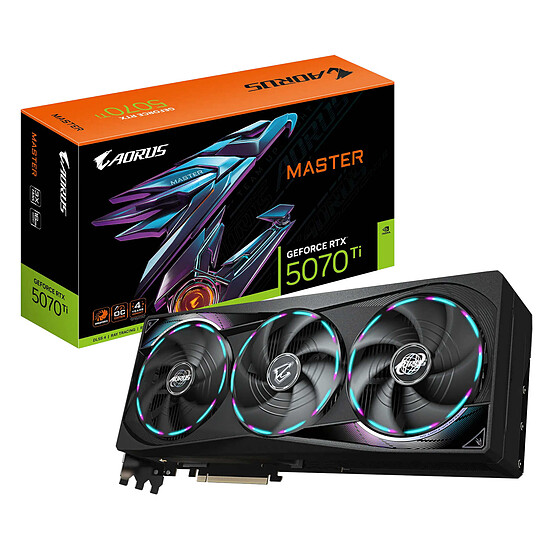 Carte graphique Gigabyte AORUS GeForce RTX 5070 Ti MASTER 16G
