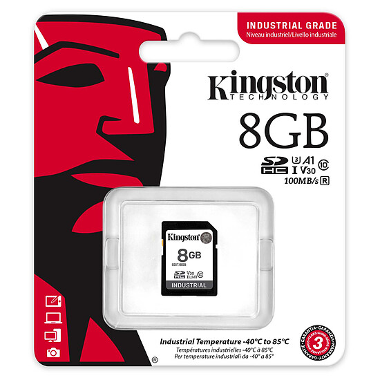 Carte SD Kingston Industrial SDIT/8GB - Autre vue