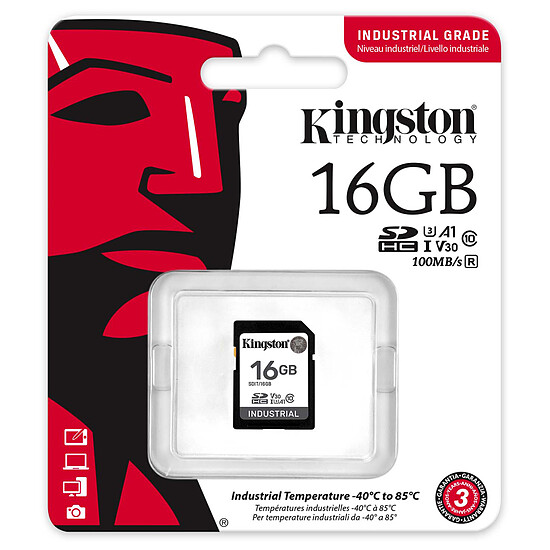 Carte SD Kingston Industrial SDIT/16GB - Autre vue