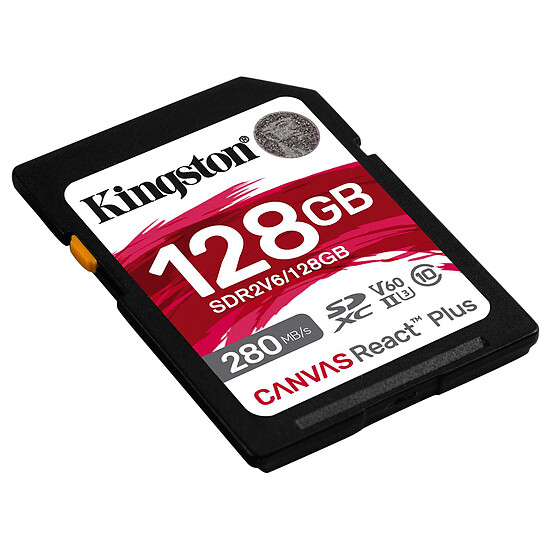 Carte SD Kingston SD Canvas React Plus V60 SDR2V6 - 128GB - Autre vue