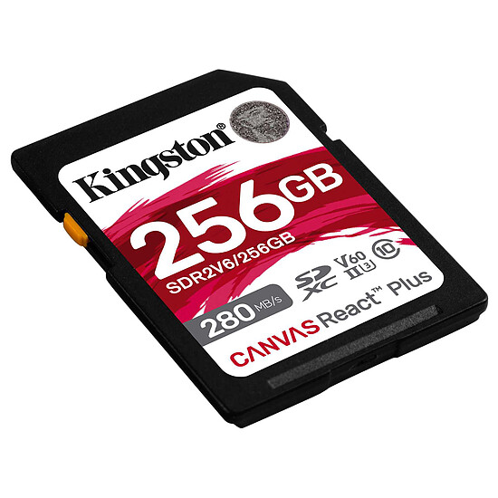 Carte SD Kingston SD Canvas React Plus V60 SDR2V6 - 256GB - Autre vue