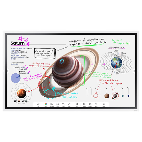 Écran dynamique Samsung Flip 4 WM85B - Ecran tactile et interactif 4K UHD - Autre vue