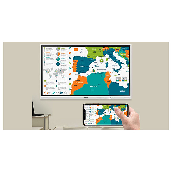 Écran dynamique Samsung Flip 4 WM85B - Ecran tactile et interactif 4K UHD - Autre vue