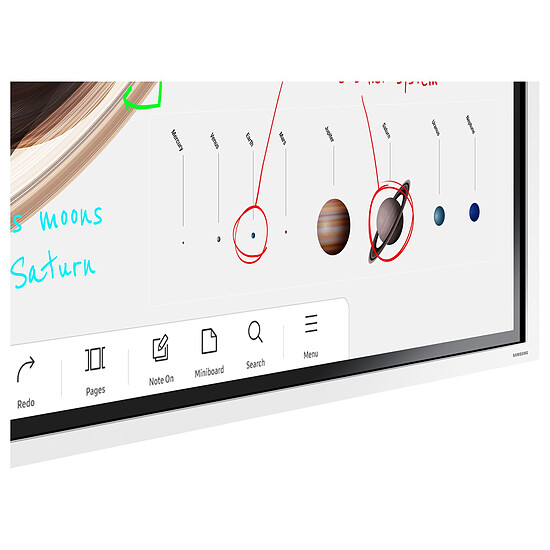 Écran dynamique Samsung Flip 4 WM55B + Vivolink VLFS3770 - Ecran tactile et interactif 4K UHD  - Autre vue