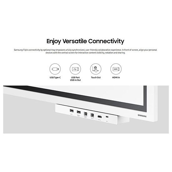Accessoires affichage dynamique Samsung Flip 4 Tray - CY-TF65BBCXEN - Autre vue