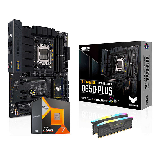 Kit upgrade PC AMD Ryzen 7 7800X3D + Asus B650 + 32 Go DDR5