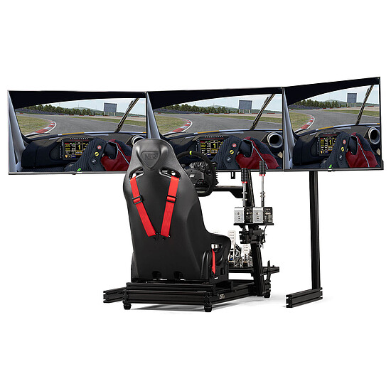 Support d'écran simracing Next Level Racing Elite Free Standing Triple Monitor Stand - Black Edition - Autre vue