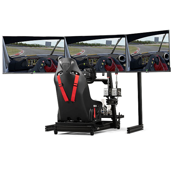 Support d'écran simracing Next Level Racing Elite Free Standing Triple Monitor Stand Add-On - Noir - Autre vue