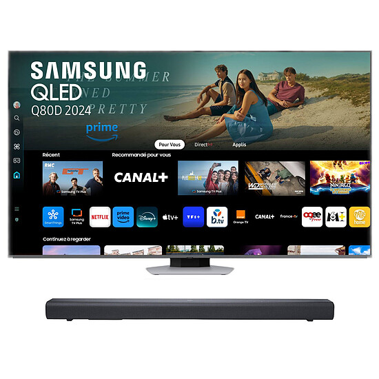 TV Samsung QLED TQ75Q80D + JBL Bar SB510