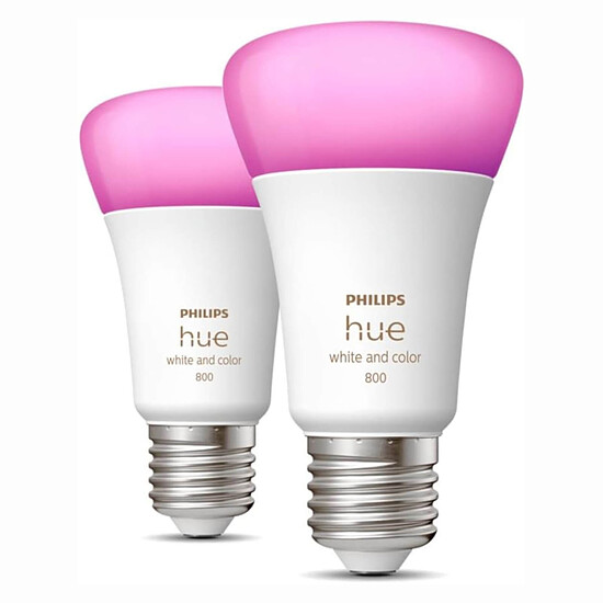 Ampoule connectée Philips Hue White & Color Ambiance E27 A60 - 10 W x2 - Autre vue