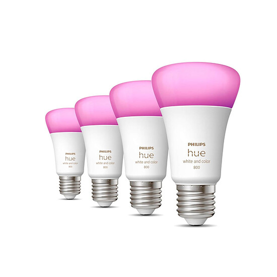 Ampoule connectée Philips Hue White & Color Ambiance E27 A60 - 9 W x4 - Autre vue