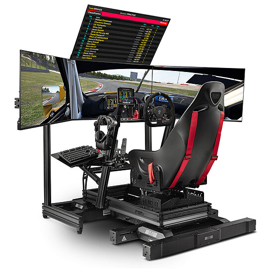 Support d'écran simracing Next Level Racing Elite Freestanding Overhead Quad Monitor Stand Add-On - Gris Carbone - Autre vue