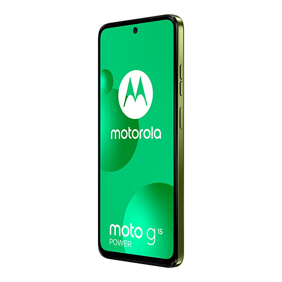Smartphone Motorola Moto G15 Power - Vert - Autre vue