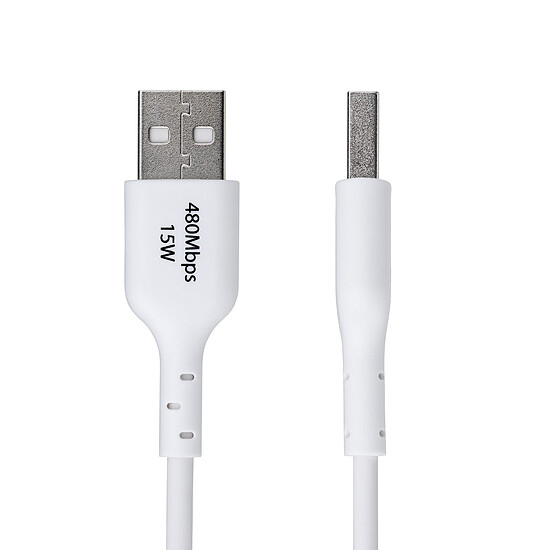 Câble USB StarTech.com Câble USB-A vers USB-C 2.0 - 1 m - Blanc - Autre vue