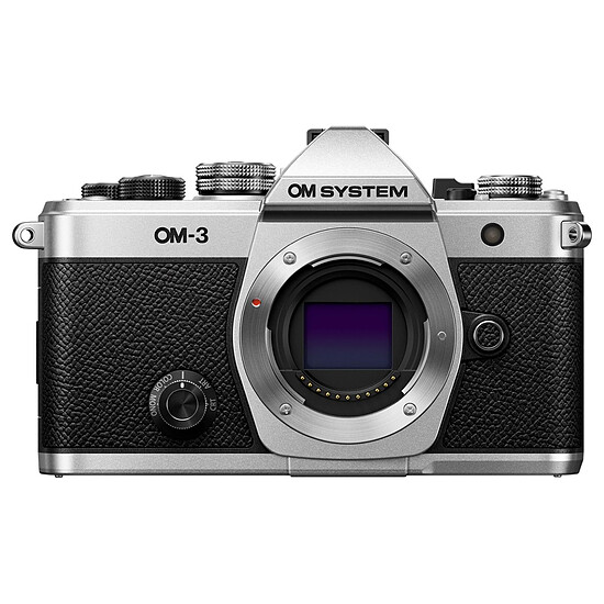 Appareil photo hybride OM System OM-3 Argent (Boitier nu)