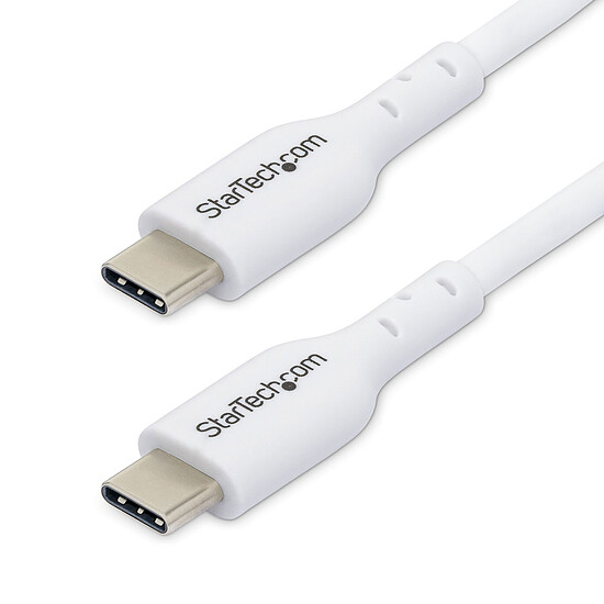 Câble USB StarTech.com Câble USB-C vers USB-C 2.0 - 1 m - Blanc - Autre vue