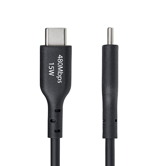 Câble USB StarTech.com Câble USB-A vers USB-C 2.0 - 1 m - Noir - Autre vue