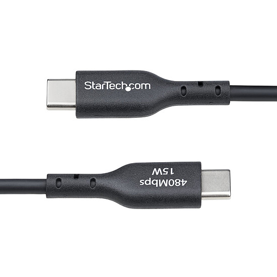 Câble USB StarTech.com Câble USB-A vers USB-C 2.0 - 1 m - Noir - Autre vue
