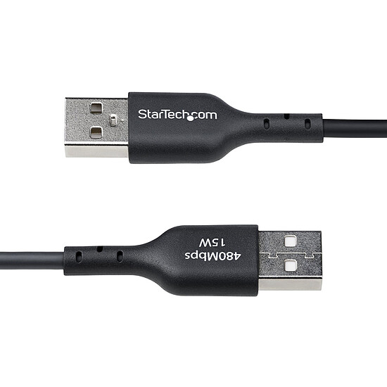 Câble USB StarTech.com Câble USB-A vers USB-C 2.0 - 2 m - Noir - Autre vue