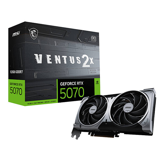 Carte graphique MSI GeForce RTX 5070 12G VENTUS 2X OC - Occasion