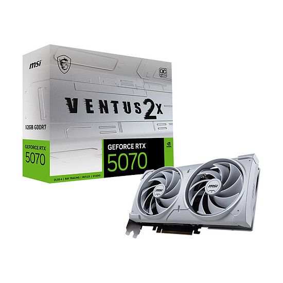 Carte graphique MSI GeForce RTX 5070 12G VENTUS 2X OC WHITE - Autre vue