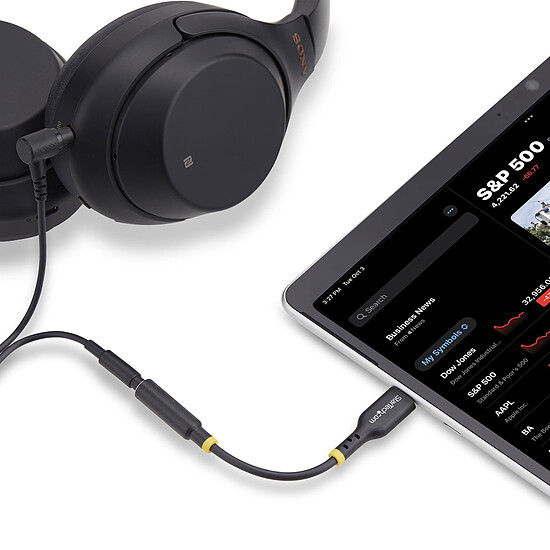 Adaptateur USB StarTech.com Adaptateur USB-C vers Jack 3.5 mm (M/F) - 0.14 m  - Autre vue