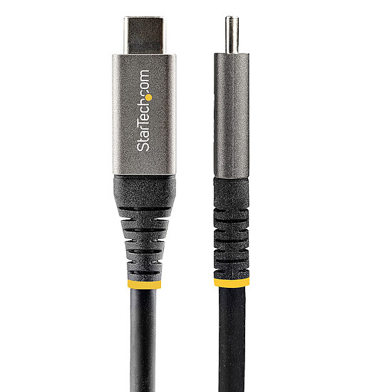 Câble USB StarTech.com Câble USB-C 3.2 gen.2, 8K 30Hz, ThunderBolt 3 avec Power Delivery 100W - M/M - 1 m - Autre vue
