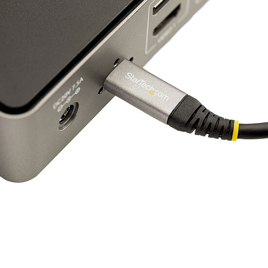 Câble USB StarTech.com Câble USB-C 3.2 gen.2, 8K 30Hz, ThunderBolt 3 avec Power Delivery 100W - M/M - 1 m - Autre vue