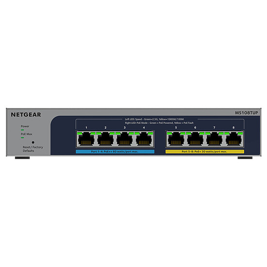 Switch et Commutateur Netgear Smart Switch MS108TUP - Autre vue