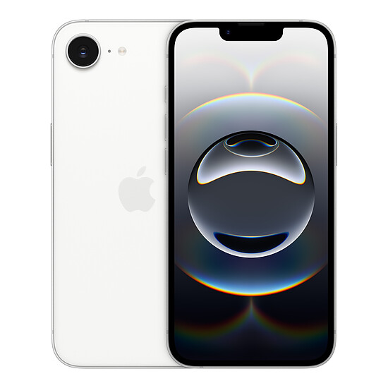 Smartphone reconditionné Apple iPhone 16e Blanc - 128 Go · Reconditionné - Autre vue
