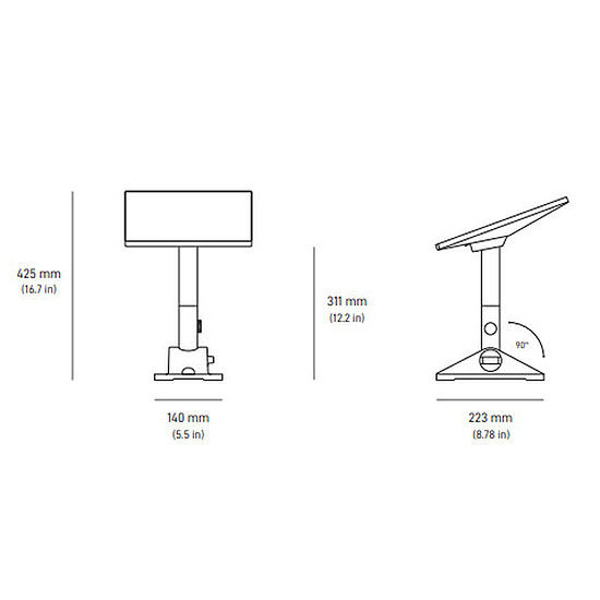 Routeur et modem Starlink Support Pivotant Mini Kit - Autre vue