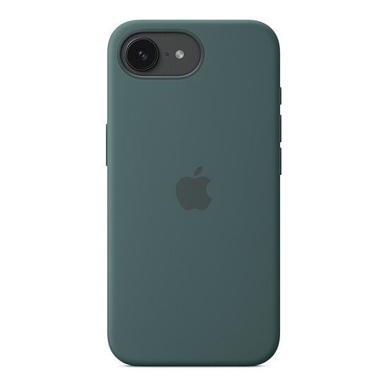 Coque et housse Apple Coque en silicone Vert lacustre - iPhone 16e - Autre vue