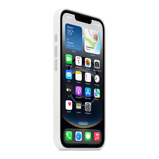 Coque et housse Apple Coque en silicone Blanc - iPhone 16e - Autre vue