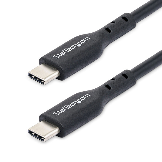 Câble USB StarTech.com Câble USB-C vers USB-C 2.0 - 60W 3A PD - 1 m - Noir - Autre vue