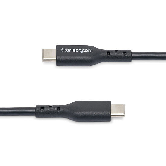 Câble USB StarTech.com Câble USB-C vers USB-C 2.0 - 60W 3A PD - 1 m - Noir - Autre vue