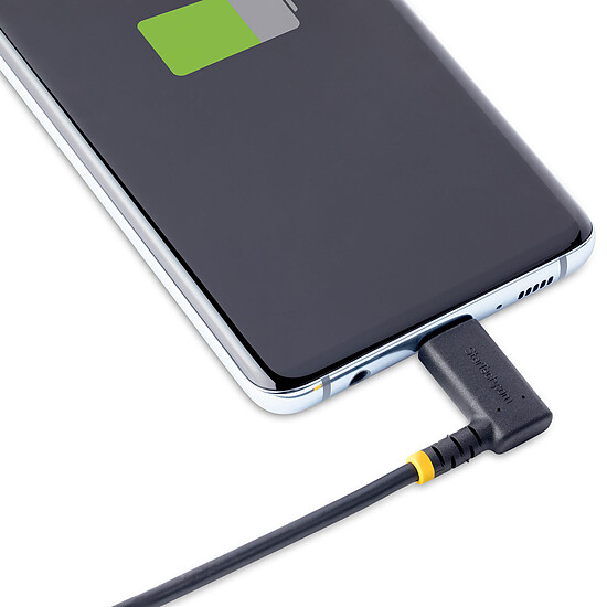 Câble USB StarTech.com Câble USB 2.0 Type-C vers USB 2.0 Type-C à angle droit - Power Delivery 60 W - M/M - 1 m - Autre vue