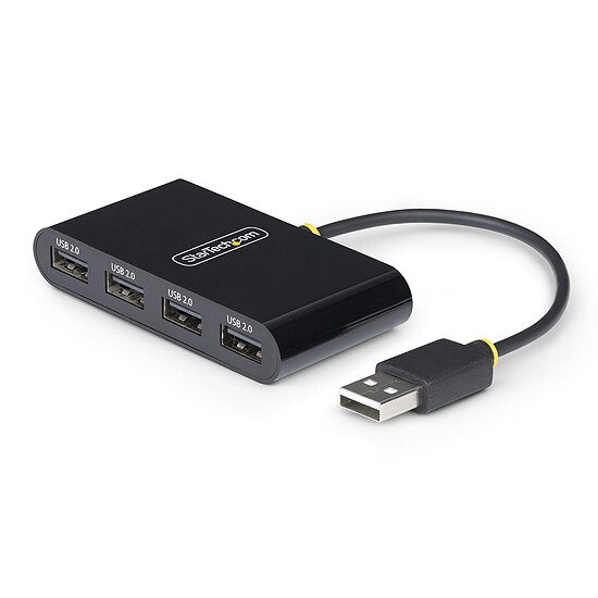Hub USB StarTech.com Hub USB-A 2.0 portable - Noir - Autre vue