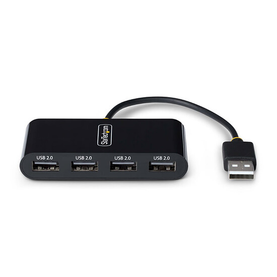 Hub USB StarTech.com Hub USB-A 2.0 portable - Noir - Autre vue