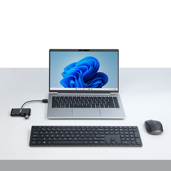 Hub USB StarTech.com Hub USB-A 2.0 portable - Noir - Autre vue