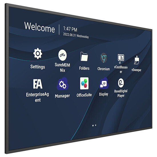 Écran dynamique ViewSonic CDE8630 - Ecran dynamique 4K UHD - Autre vue