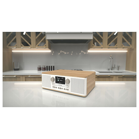 Mini-chaine Pure Classic C-D6 - Blanc/Chêne - Autre vue