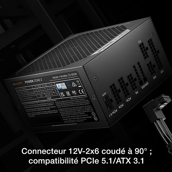 Alimentation PC be quiet! Power Zone 2 850W - Autre vue