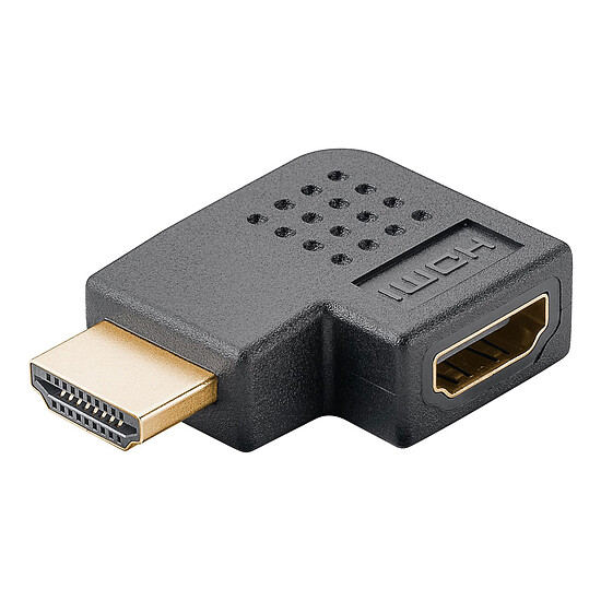 Câble HDMI Goobay Adaptateur HDMI Coudé 90° Horizontal - 8K@60 Hz - Autre vue